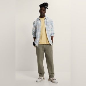 Zara Textured Plaid Overshirt